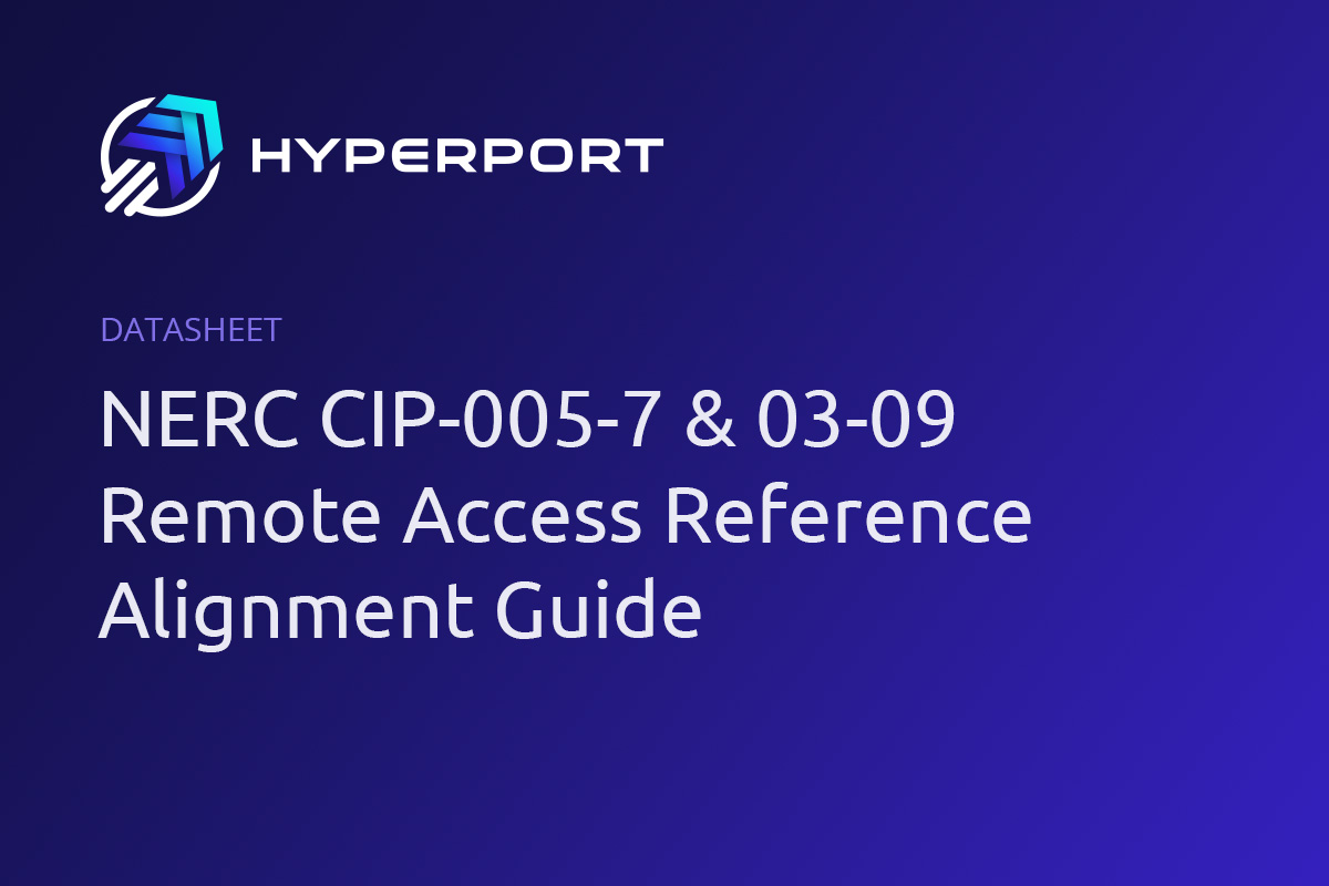 NERC CIP remote access reference guide cover
